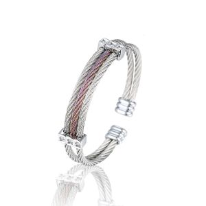 Multicolor Twisted Cable Bangle