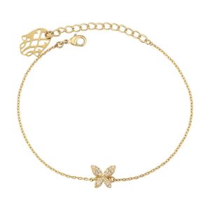Gold Plated Butterfly Bracelet