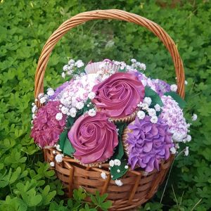 Cupcakes Basket - Purple