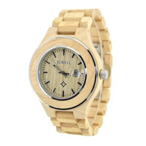 Men's Natural Wood Watch - Beige 