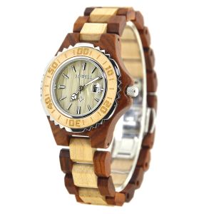 Ladies' Natural Wood Watch - Beige & Brown