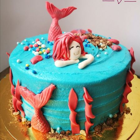 Mermaid Cake Topper Under The See Birthday Theme Party Decoration | eBay