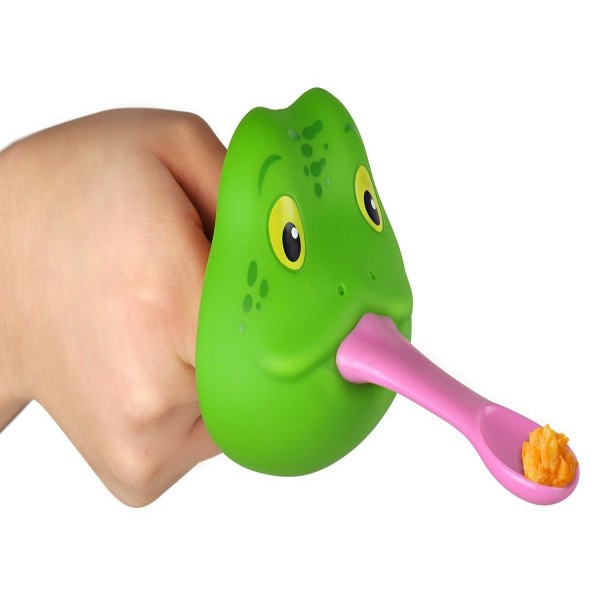FEED ME! Silicone Frog Face Baby Feeding Spoon