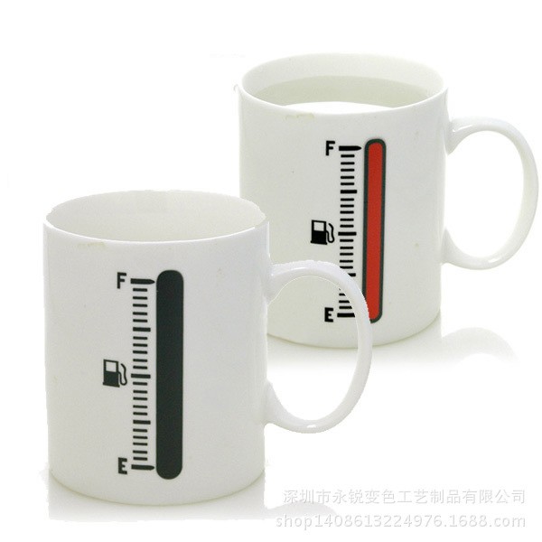 Heat-Sensing Thermometer Mug