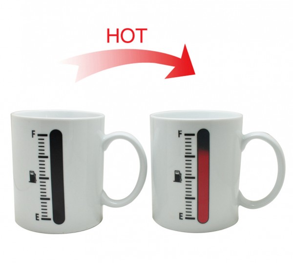 Heat-Sensing Thermometer Mug