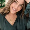 Gold Plated Two Nested Rings Necklace