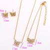 Gold Plated Butterfly Set