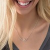 Rhodium Plated Arabic Name Necklace