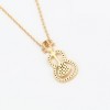Heart Guitar Gold Plated Necklace