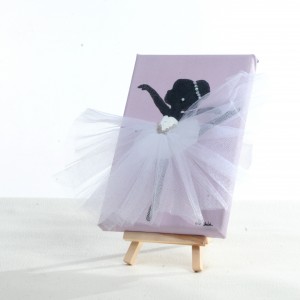 Ballerina Painting - White