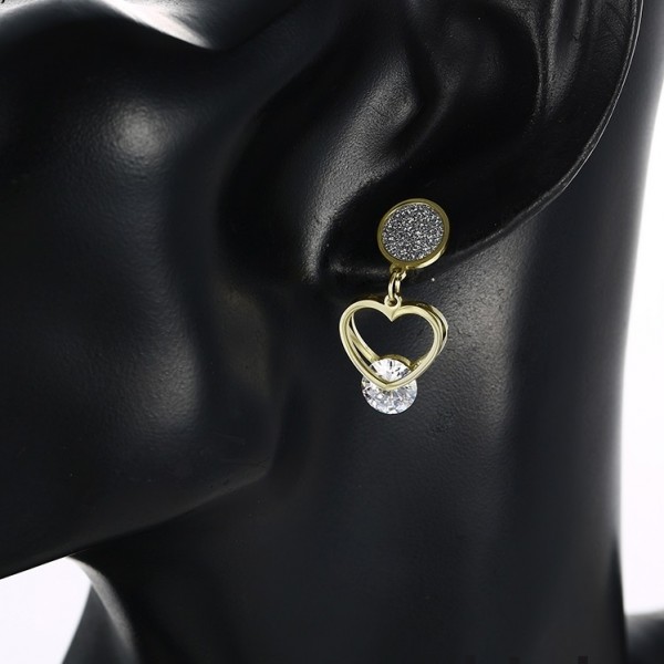 Gold Plated Heart Earrings