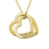 Personalized Nested Hearts Necklace