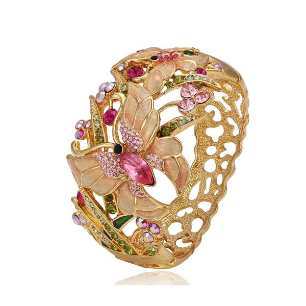 Gold Plated Butterfly Bangle