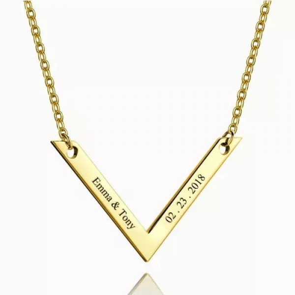 Gold Plated Double Bar Necklace