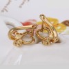 Love Heart Gold Plated Earrings