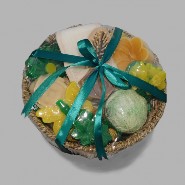 Basket of Handmade Soap Collection