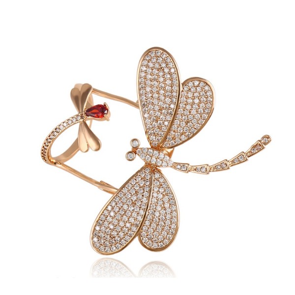 Crystal Encrusted Butterfly Ring