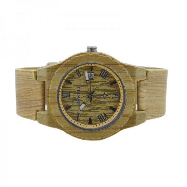 Men's Natural Wood Watch - Beige
