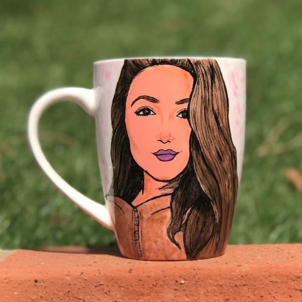 "Her Face" Hand-Painted Mug