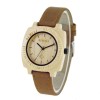 Natural Wood Watch For Unisex - Beige
