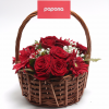 Basket of Red Roses
