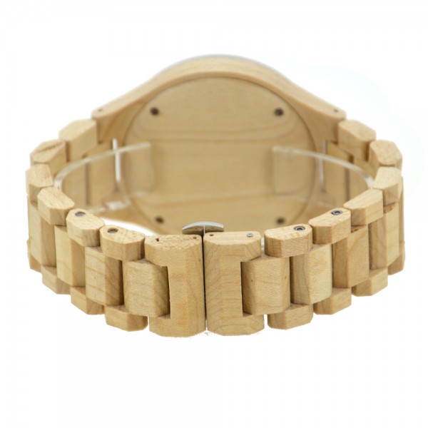 Men's Natural Wood Watch - Beige
