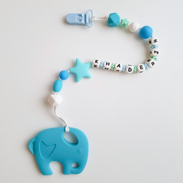 Elephant Teether - Blue