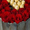 Red Roses & Ferrero Rocher Chocolate in a Ring Box