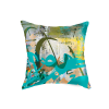 Arabic Calligraphy Cushion Cover - Turquoise & Green