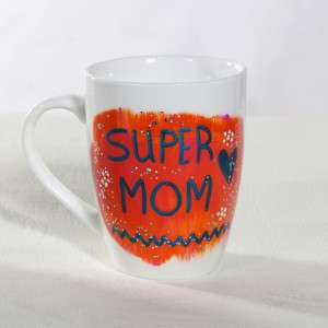 Super Mom Hand-Painted Mug