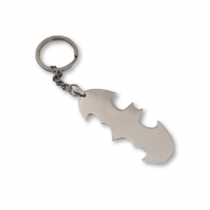 Silver Plated Batman Keychain