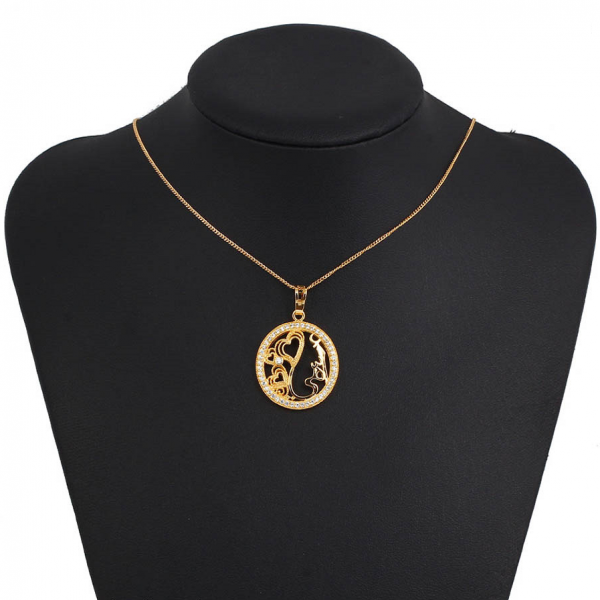 Gold Plated "Mom" Engraved Necklace