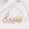 Circles Chain Gold Plated Set