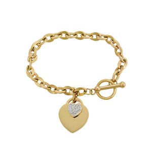 Gold Plated Heart Bracelet