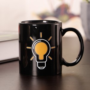 Heat-Sensing Lightbulb Mug