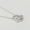 Rhodium Plated Smiley Necklace