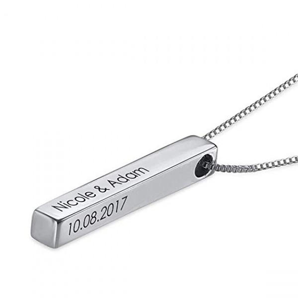 Silver Plated Bar Necklace