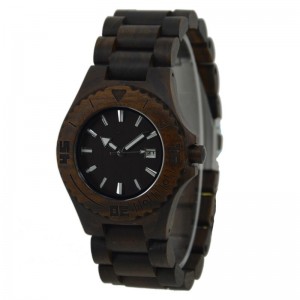 Men's Natural Wood Watch - Anthracite