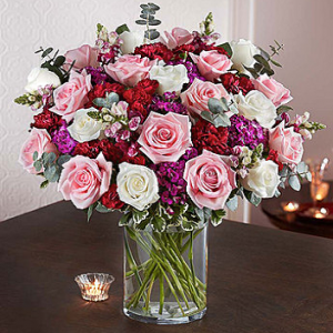 Romance Roses in a Vase