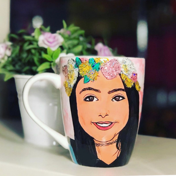 "Her Face" Hand-Painted Mug
