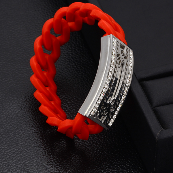 Stretchable Chain Bangle-Red