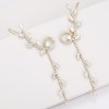 Crystal Tree Earrings - Gold