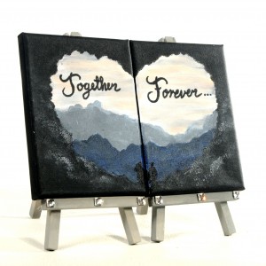 Set of 2 "Together Forever" Paintings