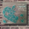 Handmade Heart Puzzle Wall Art