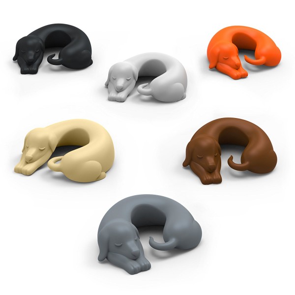Set of 6 WINER DOGS Dachshund Dog Drink Markers