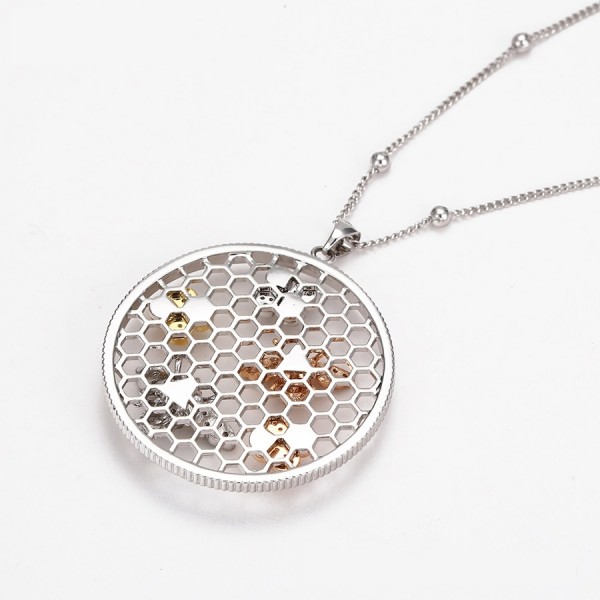 Honey Cell Necklace