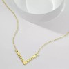 Gold Plated Double Bar Necklace