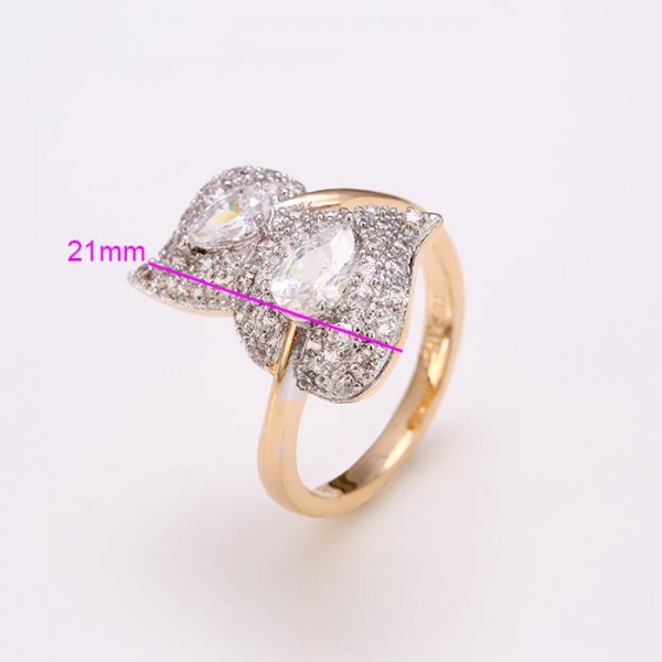 Leaf Gold Plated Ring