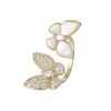 Gold Plated Double-Butterfly Ring