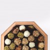 Chocolate Dipped Dates Paste with Nuts in Octagonal Box - 750g